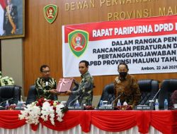 7 Ranperda Usulan Pemprov Diserahkan ke DPRD Maluku