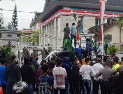 Demo HMI Suarakan Keadilan Bagi Risman, Sentil Gubernur Maluku