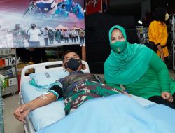 Sambut HUT TNI ke-76, Kodam XVI Pattimura Gelar Donor Darah