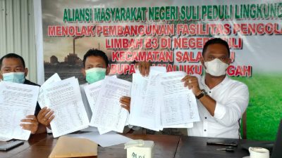 Warga Suli Tolak Pembangunan Fasilitas Limbah B3