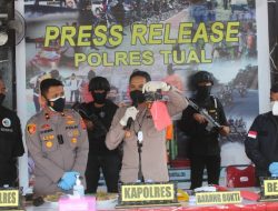 Polres Tual Ungkap Penyelundupan Narkotika, Tersangka Terancam Penjara Seumur Hidup