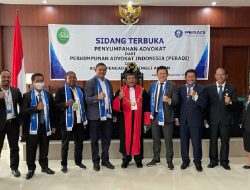 23 Advokat Peradi Ambon Dikukuhkan dan Diambil Sumpah