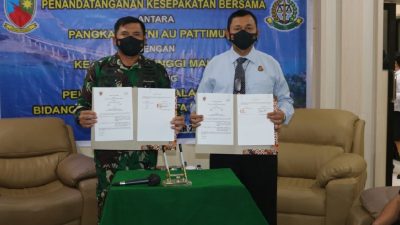 Lanud Pattimura dan Kejati Maluku Teken MoU Datun