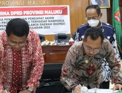 DPRD Setujui Ranperda APBD Pemprov Maluku Tahun 2022