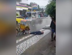 Trotoar Licin Kembali Makan Korban, Seorang Ibu Terjatuh Videonya Viral