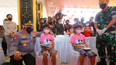 Belum Penuhi Target, Kapolri Minta Pemprov Maluku Genjot Vaksinasi