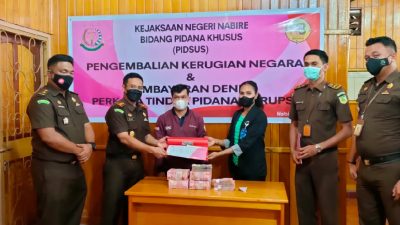 Mantap! Kejari Nabire Pulihkan Kerugian Negara Dari Terpidana Korupsi