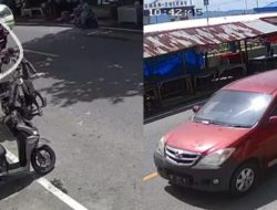 Detik-detik Avanza Tabrak Lari Pengendara Motor di Tulehu Terekam CCTV