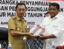 Wakil Gubernur Serahkan Dokumen LKPJ 2021 ke DPRD Maluku