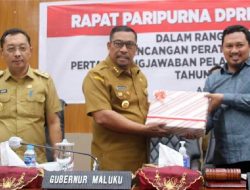 Gubernur Serahkan Ranperda Pertanggungjawaban APBD 2021 ke DPRD Maluku