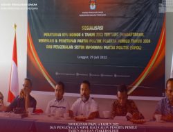 KPU Maluku Tenggara Sosialisasi PKPU Nomor 4 Tahun 2022