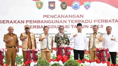Canangkan Gerbangdutas, Menko Polhukam Ingatkan Pembangunan Kawasan Perbatasan Jangan Mangkrak