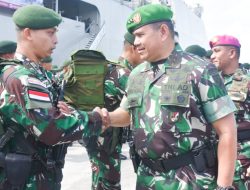 Setahun Bertugas di Maluku Satgas TNI BKO Kembali ke Kesatuan