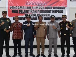 Bupati MBD Lantik Pejabat Kades & Kades Persiapan