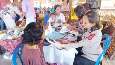 Jelang HUT RMS, Polisi Gelar Pelayanan Kesehatan Gratis di Aboru