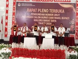 KPU Gelar Pengundian Nomor Urut Paslon Pilkada MBD