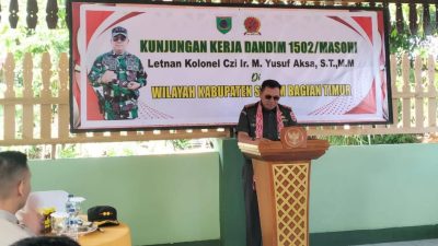 Bangun Koordinasi Keamanan, Dandim 1506/Masohi Kunjungi Koramil Bula