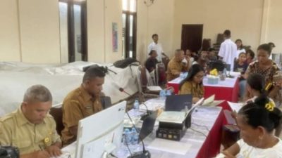 Pelayanan Dokumen Kependudukan Disdukcapil Ambon Kembali Normal