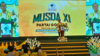 Buka Musda Golkar, Bahlil Janji Kembalikan Kejayaan Beringin di Maluku