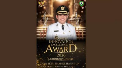 Bupati Malra Raih Indonesia Innovation Excellence Award 2026